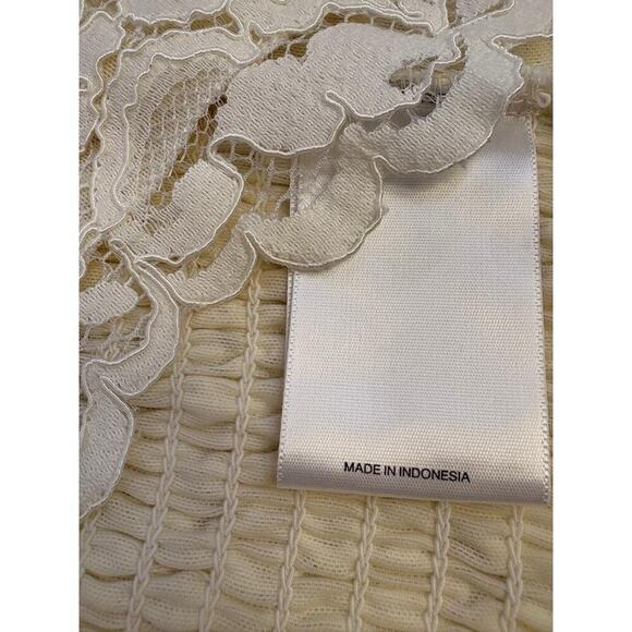 Vintage Express Y2K 90’s Babydoll Lace Sleeveless Tank Top Ivory Size XS - Picture 14 of 16